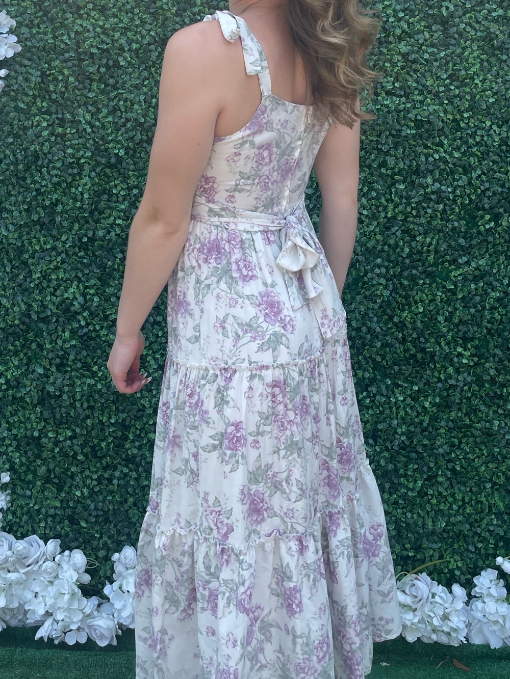 Trixxi Purple Floral Garden Maxi Dress - Picture 5 of 5